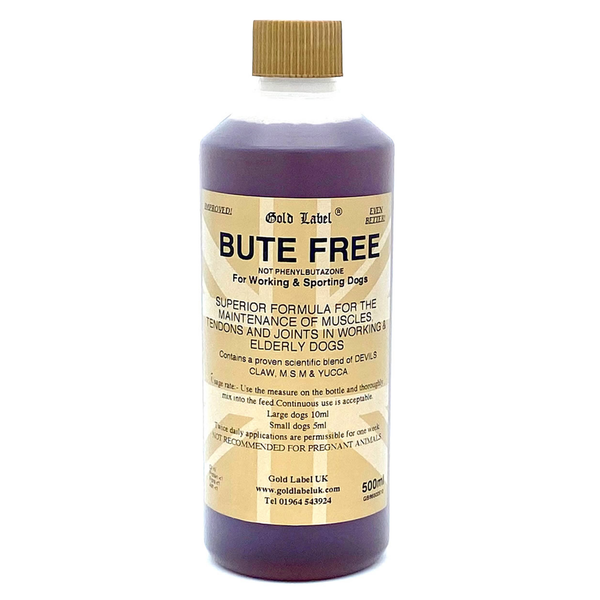 Gold Label Canine Bute Free - 500ml