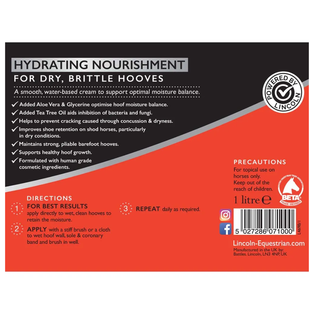Lincoln Hydra Hoof 1 Litre - Natural