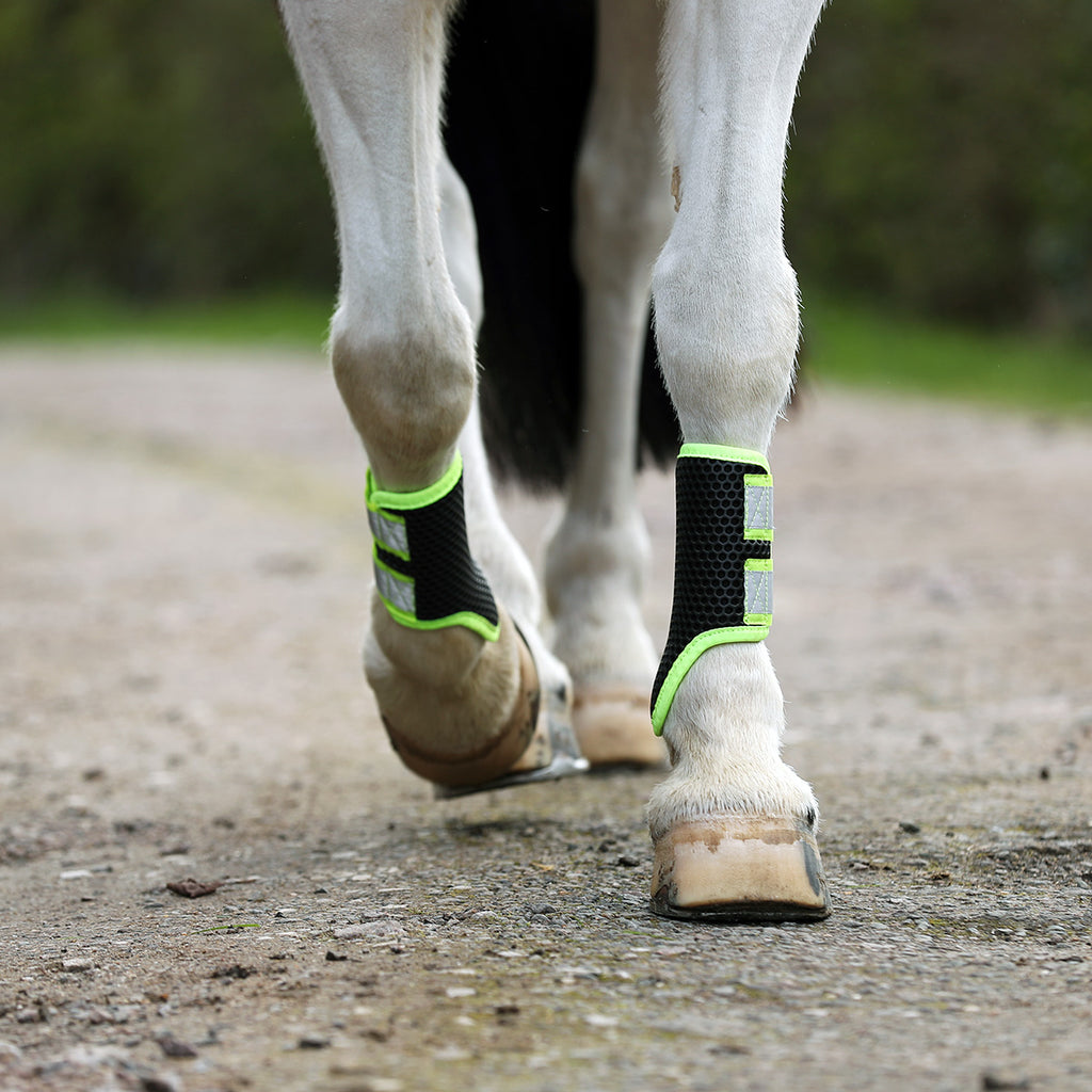 Equilibrium Tri-Zone Brushing Boots - Hi Vis Yellow