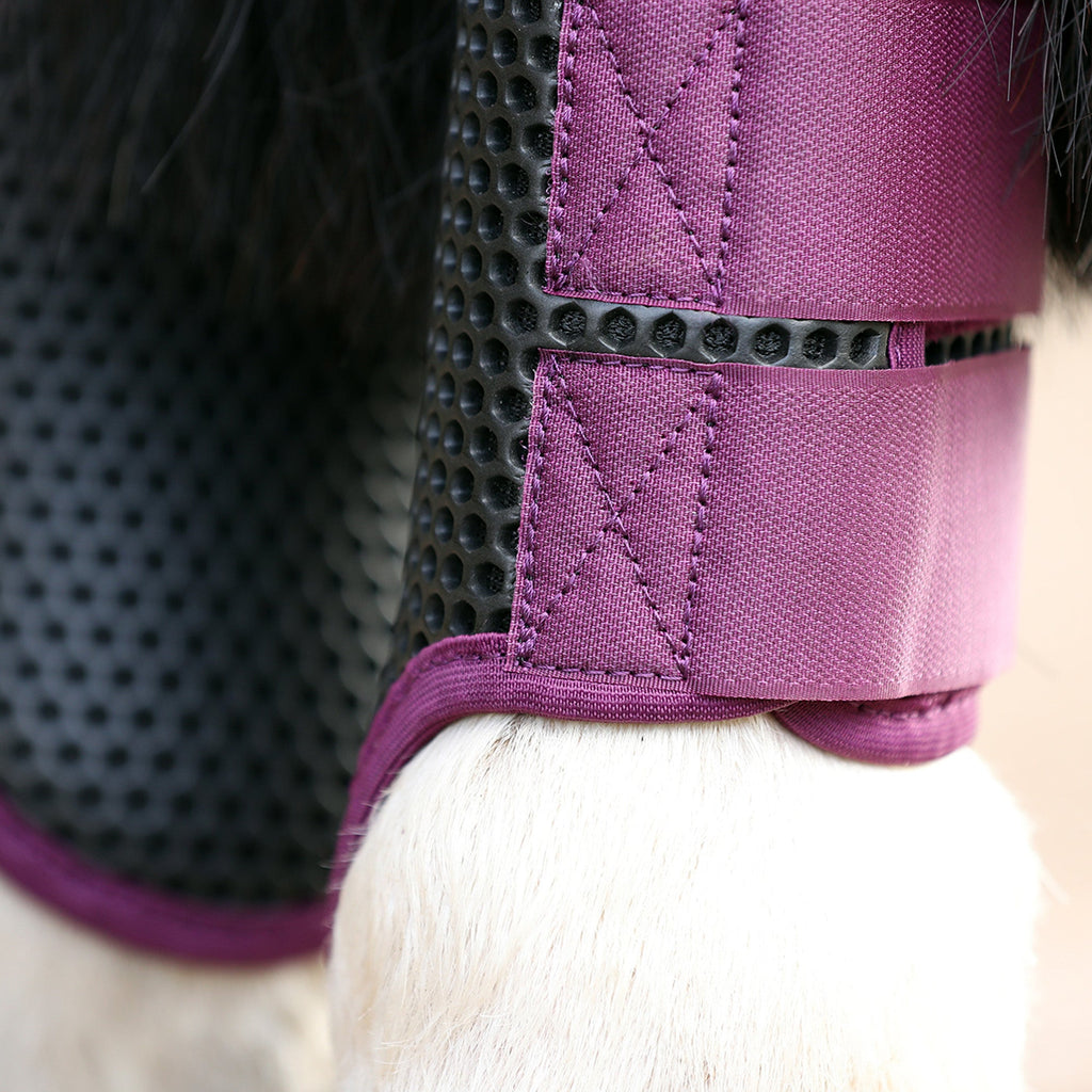 Equilibrium Tri-Zone Brushing Boots - Plum