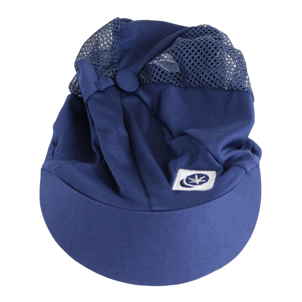 Charles Owen Lycra Mesh Silk - Navy/Silver
