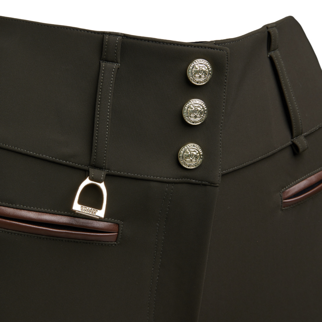 Holland Cooper Thermal Heritage Breeches - Dark Olive