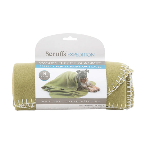 Scruffs Expedition Fleece Pet Blanket - Khaki