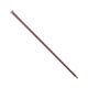 Country Direct Silver Cap Leather Show Cane - Brown