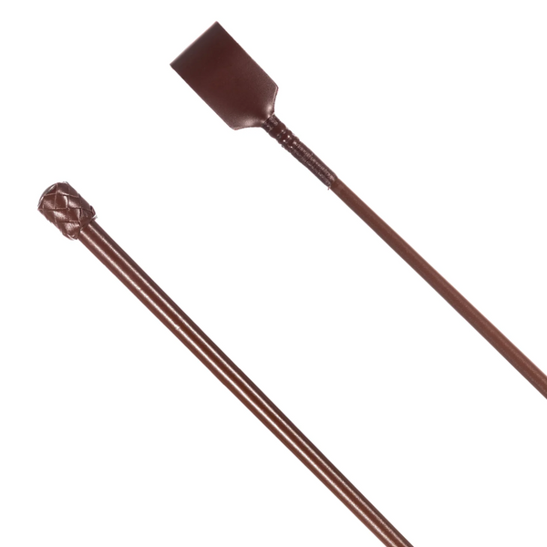 Country Direct Plain Leather Riding Whip - Brown
