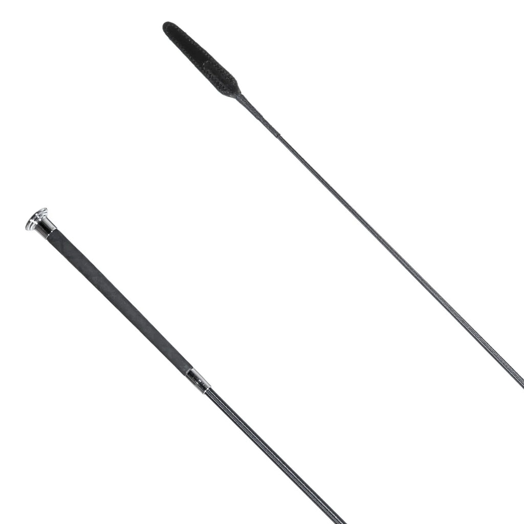 Country Direct X-Grip Flap End Dressage Whip - Black