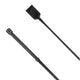 Country Direct Plain Leather Handle Riding Whip - Black
