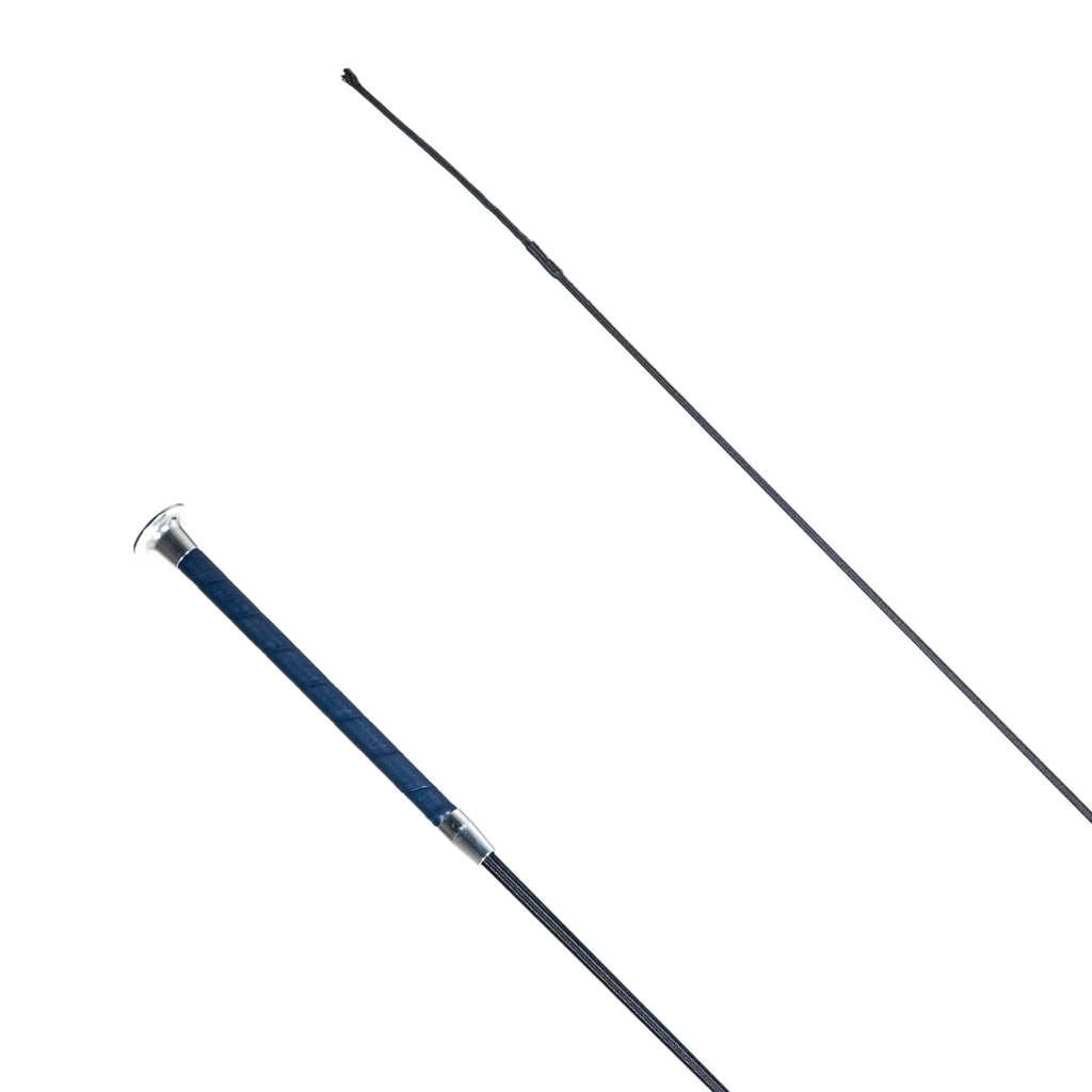 Country Direct Leather Handle Dressage Whip - Navy/Black