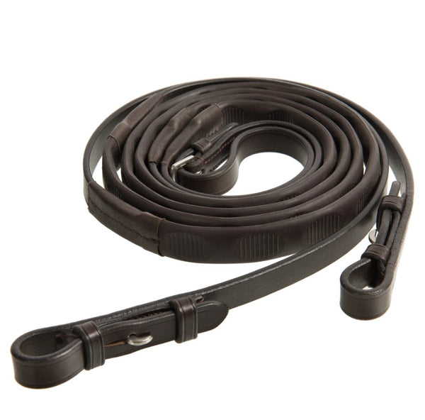 Country Direct Thumb Grip Reins - Brown