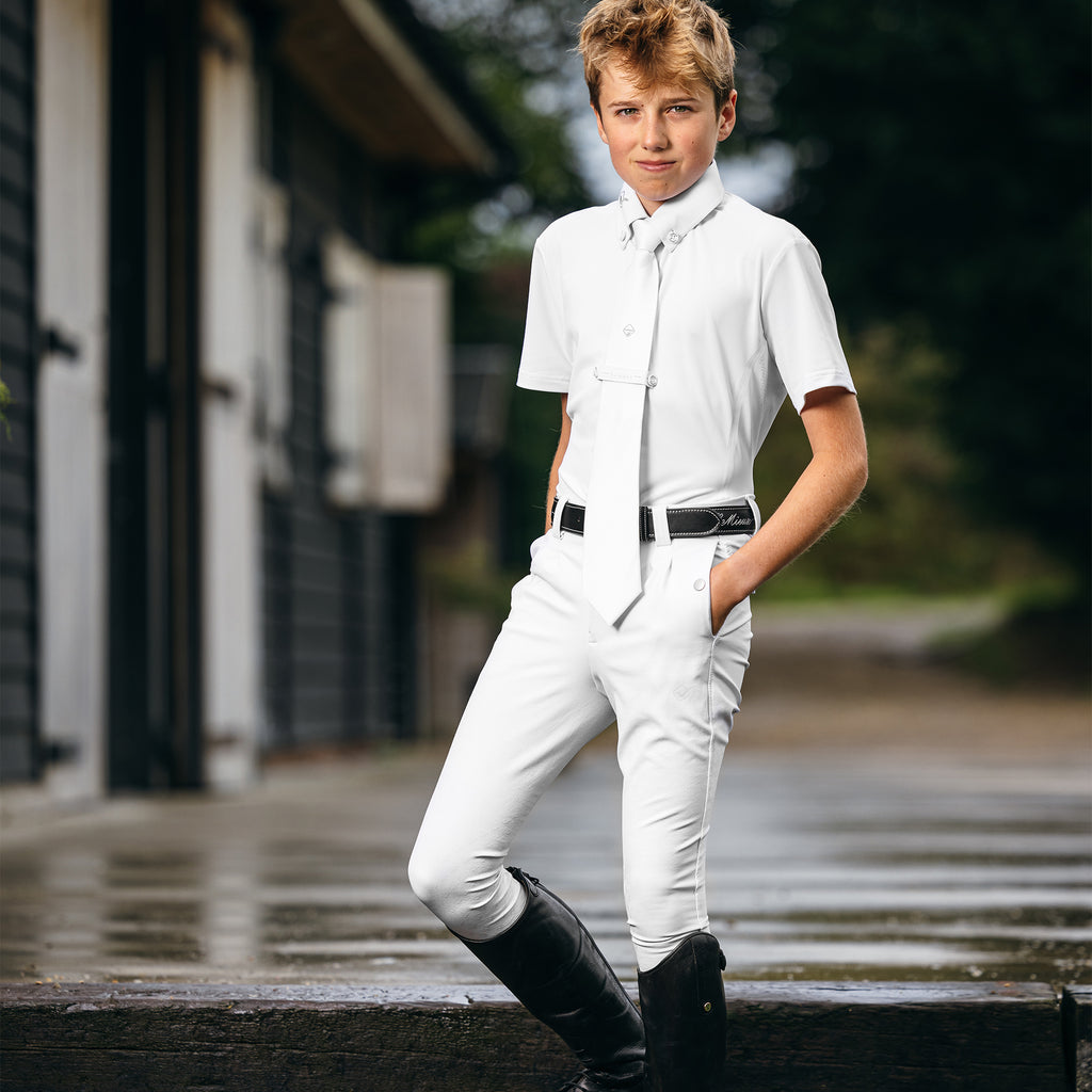 LeMieux Young Mens Breech - White