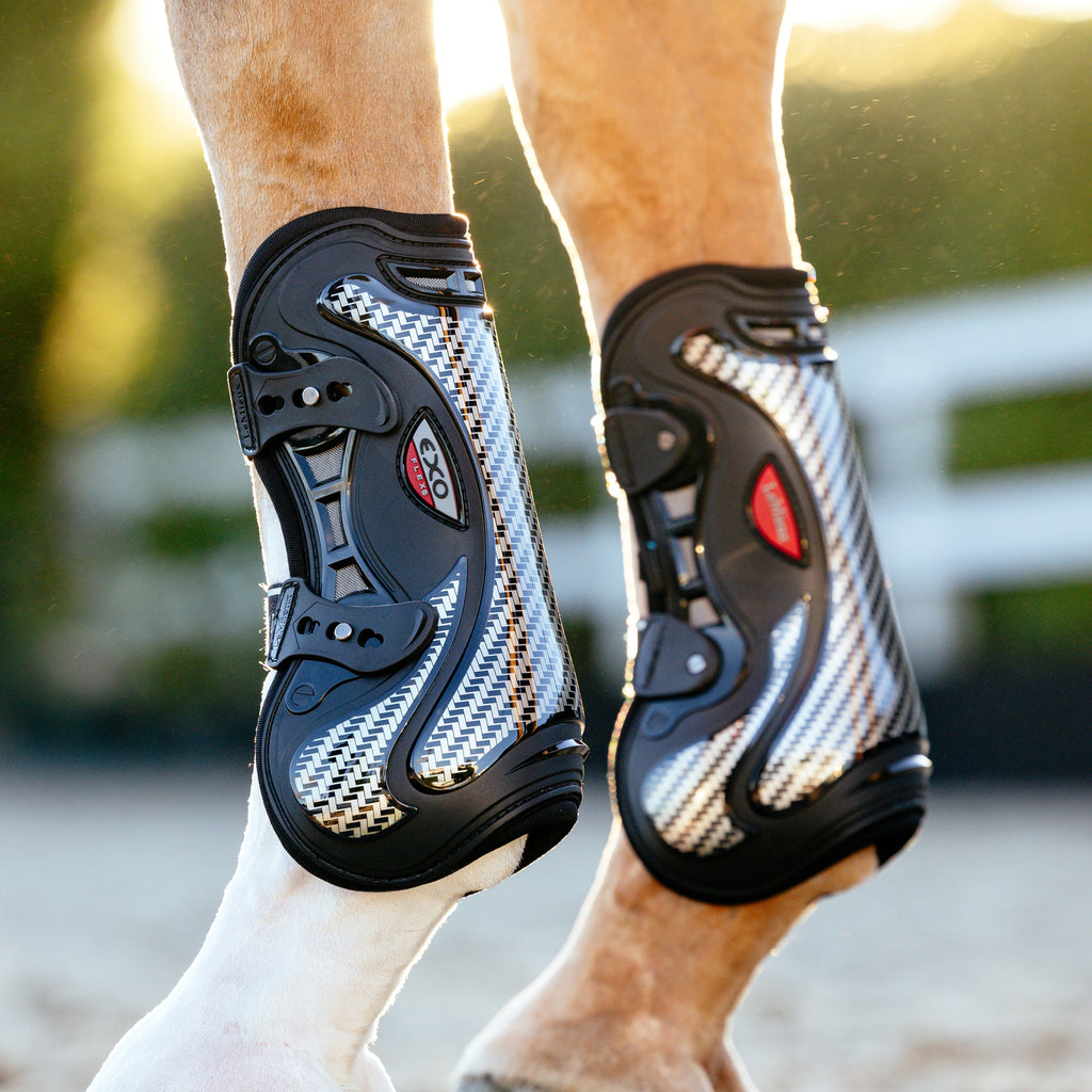 LeMieux EXO Flex Tendon Boot - Black/Silver