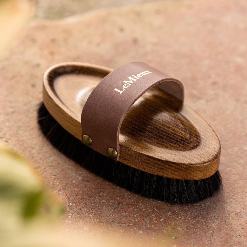 LeMieux Artisan Lambswool Body Brush - Brown