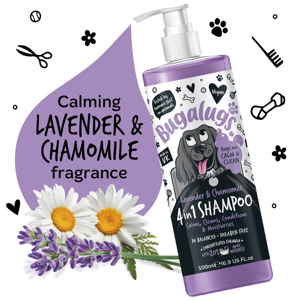Bugalugs 4 In 1 Lavender and Chamomile Shampoo - 500ml