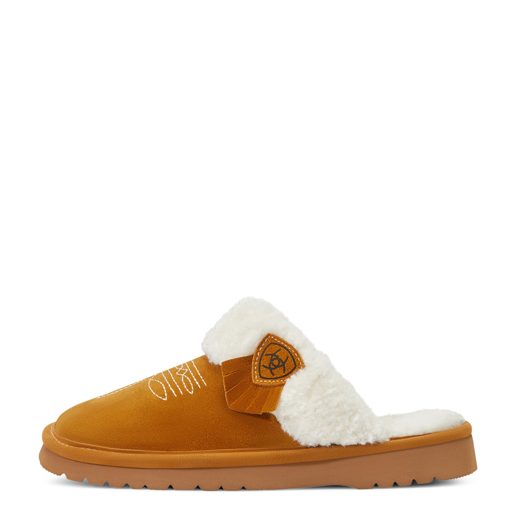 Ariat Ladies Jackie Square Toe Slipper - Chestnut