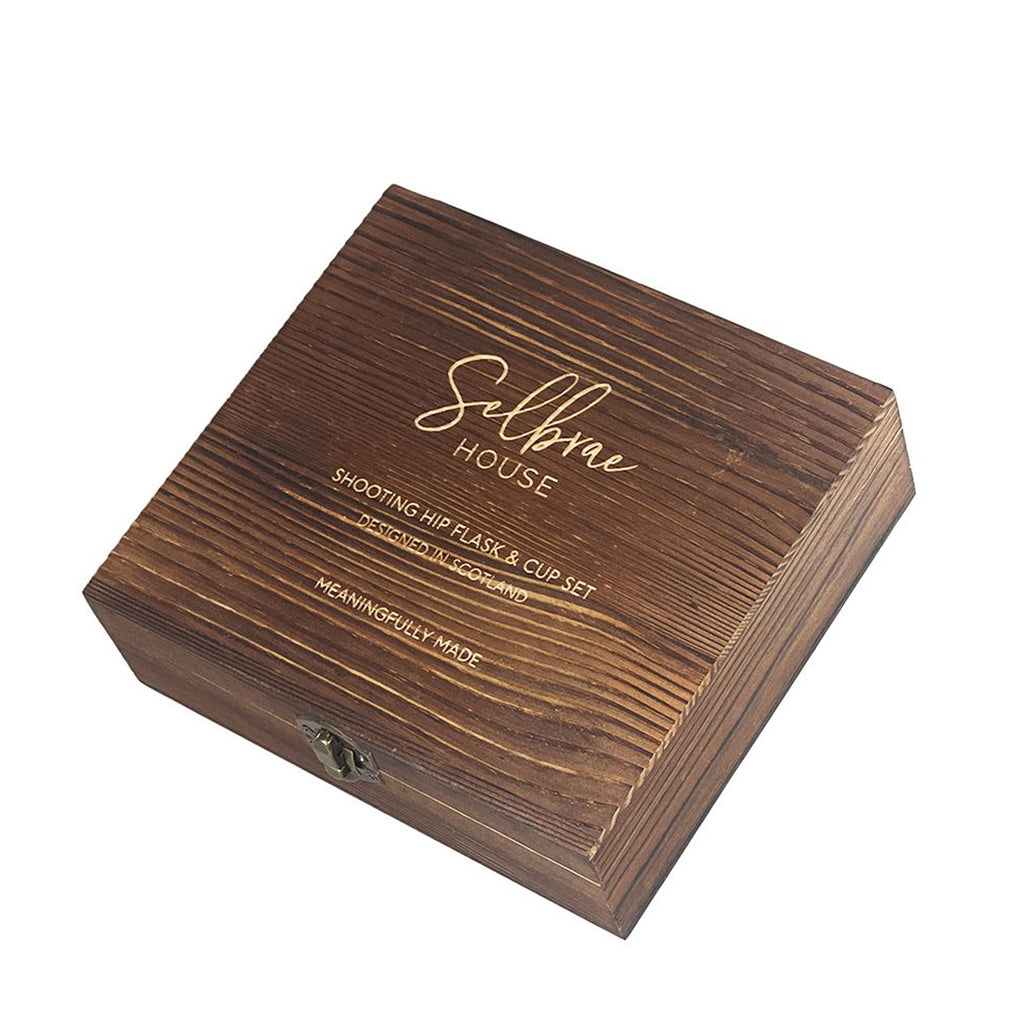 Selbrae House Shooting Hip Flask and Cup Set