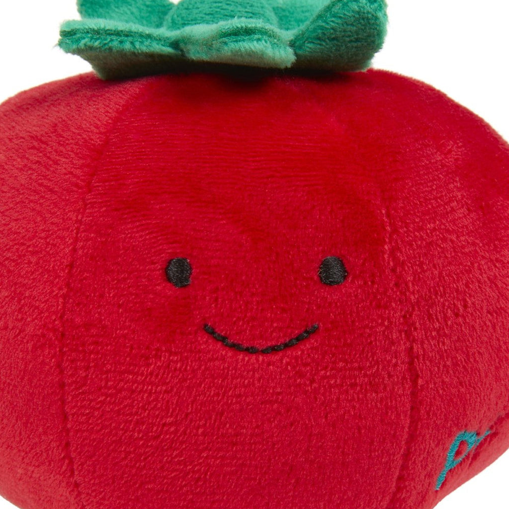 Petface Greenfingers Fluffy Tigan Tomato Plush Dog Toy