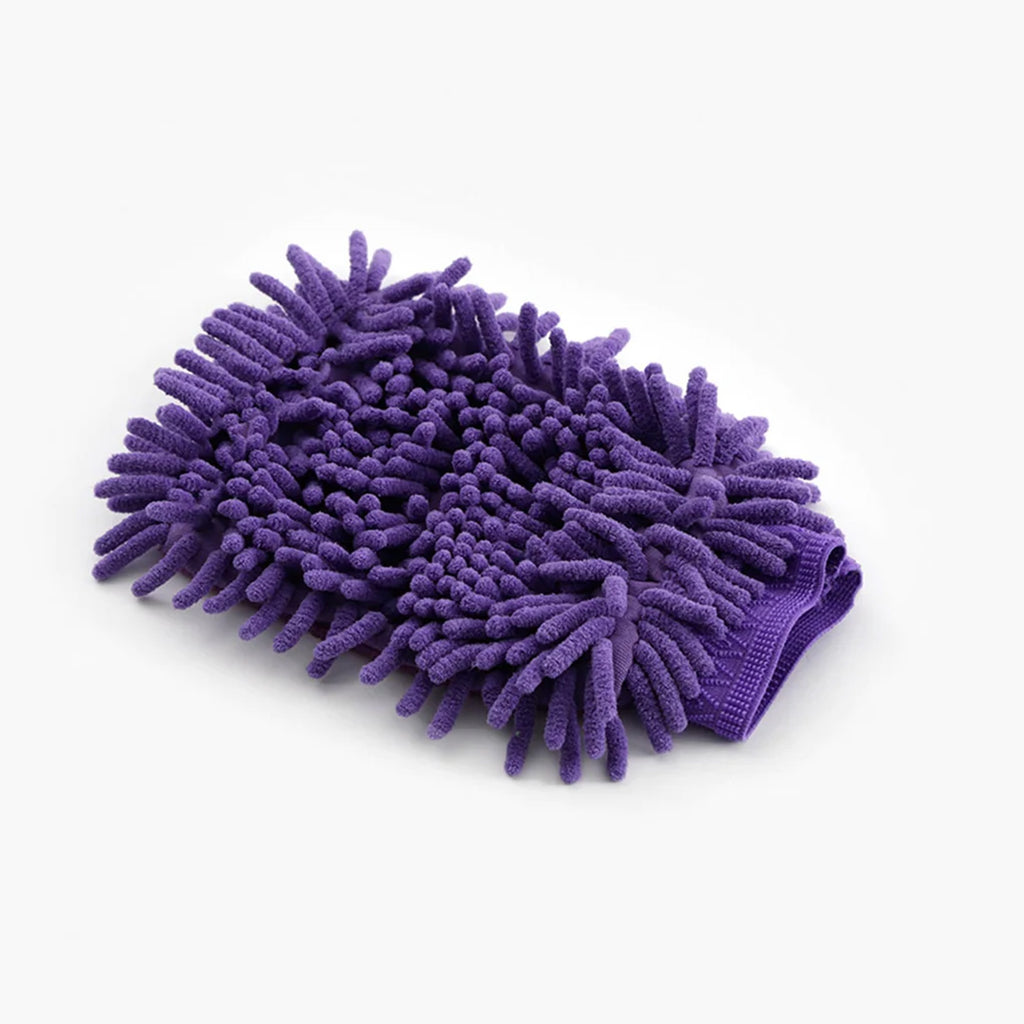 Premier Equine Microfibre Grooming Mitt - Purple