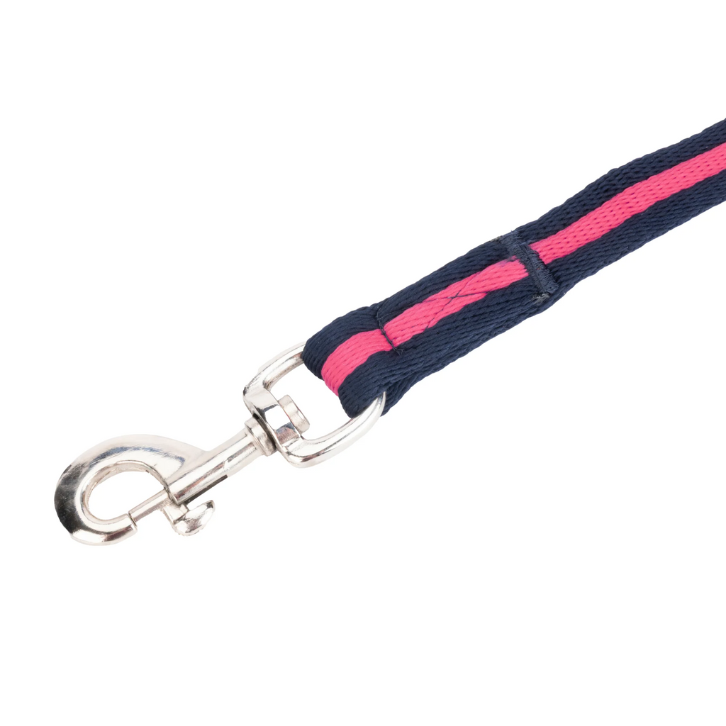 Shires Soft Feel Lunge Line - Navy/Pink