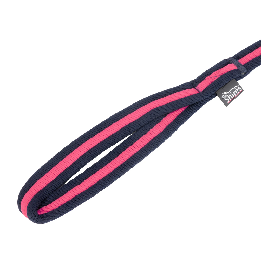 Shires Soft Feel Lunge Line - Navy/Pink