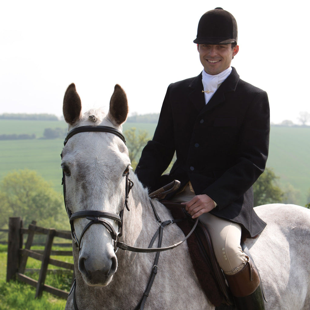 Equetech Mens Hunt Wool Coat - Black
