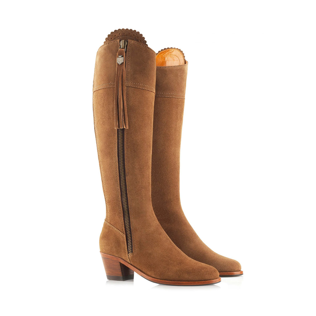 Fairfax and Favor Sporting Fit Heeled Regina Boot - Tan