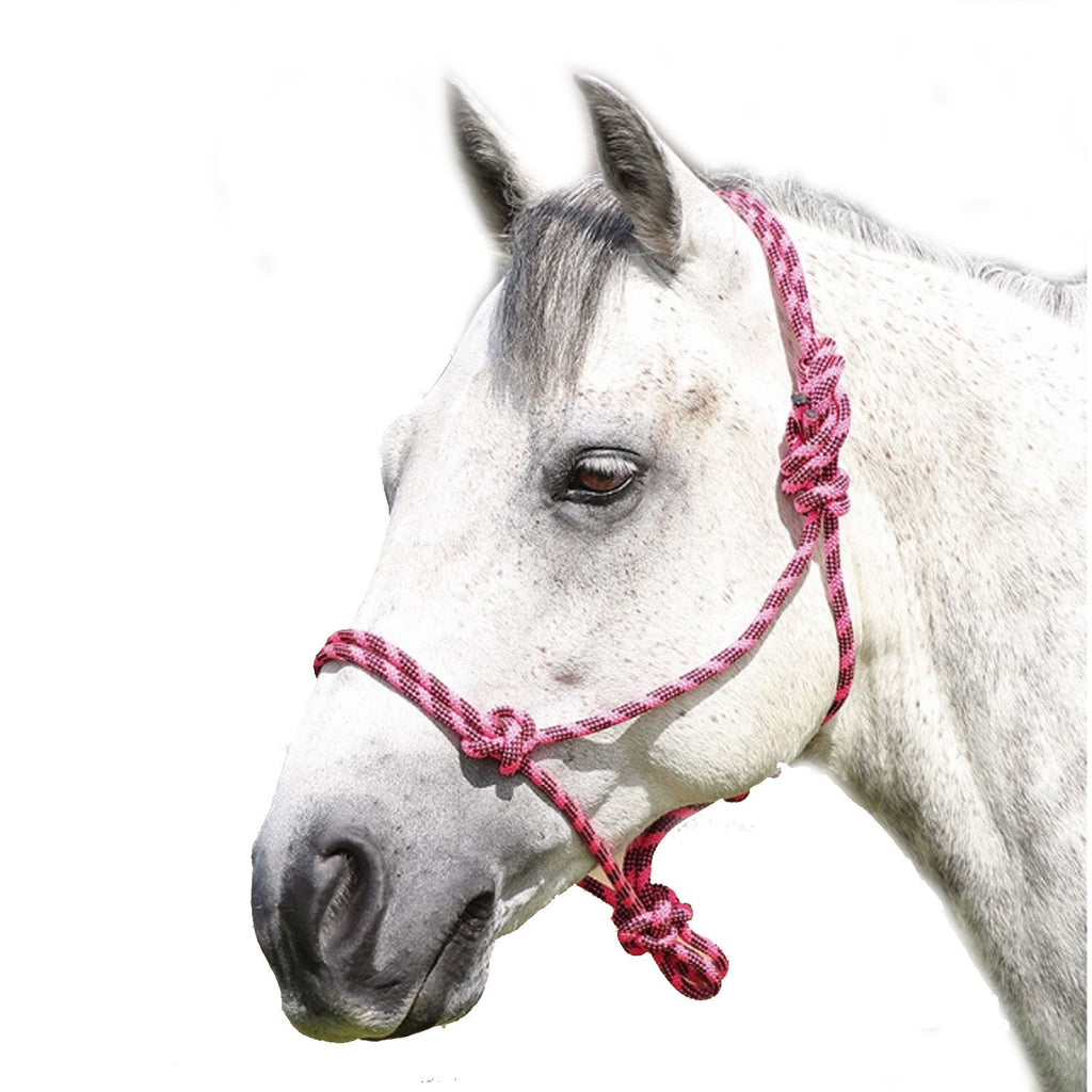 Shires Rope Halter Pink