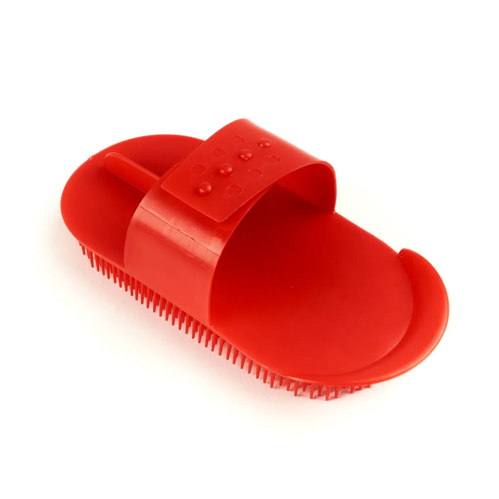Shires Plastic Curry Comb - Red