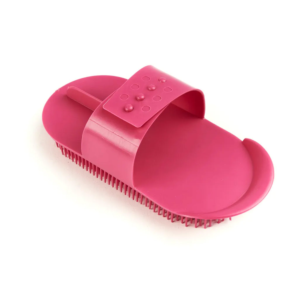 Shires Plastic Curry Comb - Pink
