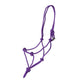 Shires Adjustable Rope Halter - Purple/Black