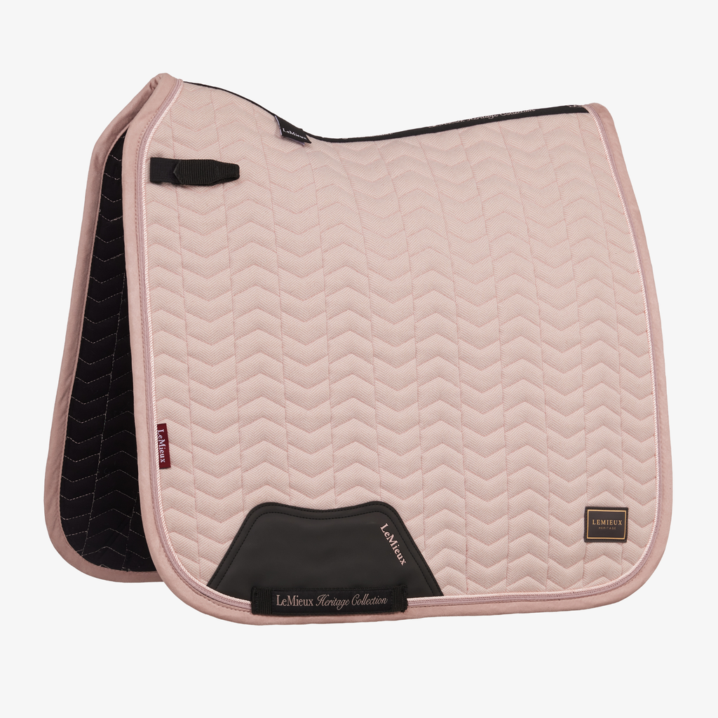LeMieux Heritage Herringbone Dressage Square - Wild Rose