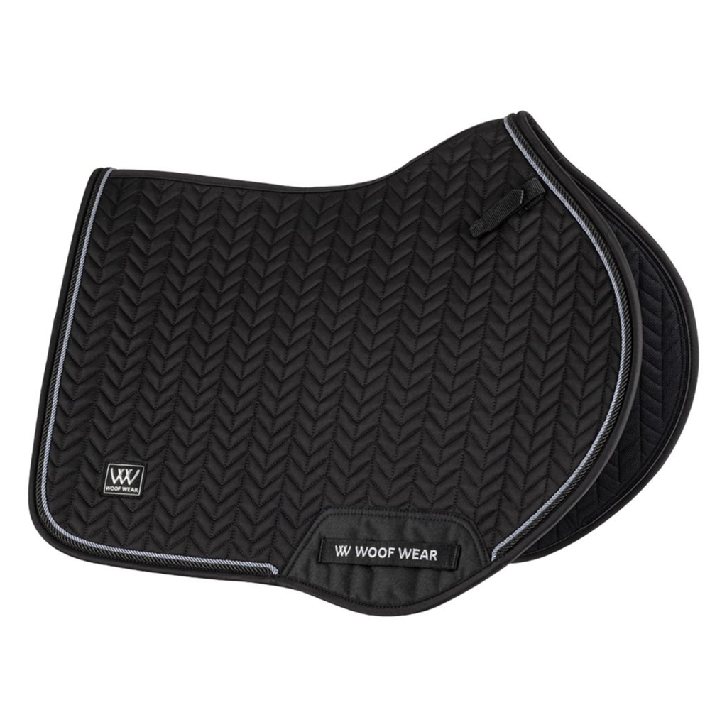 Woof Wear Herringbone Close Contact Saddle Pad - Black