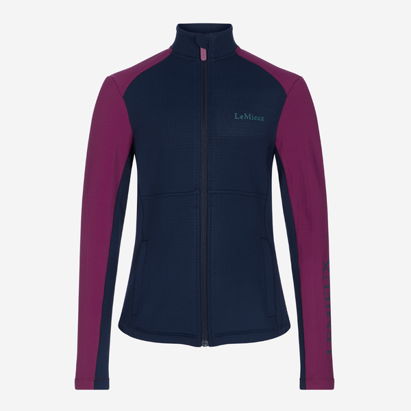 LeMieux Young Rider Bethany Fleece Zip Through - Blackberry