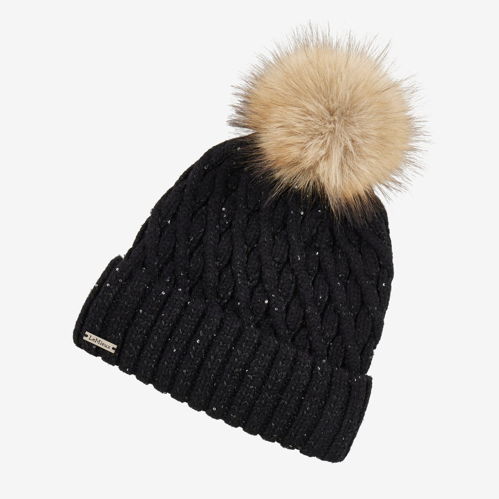 LeMieux Bernie Sequin Beanie - Black