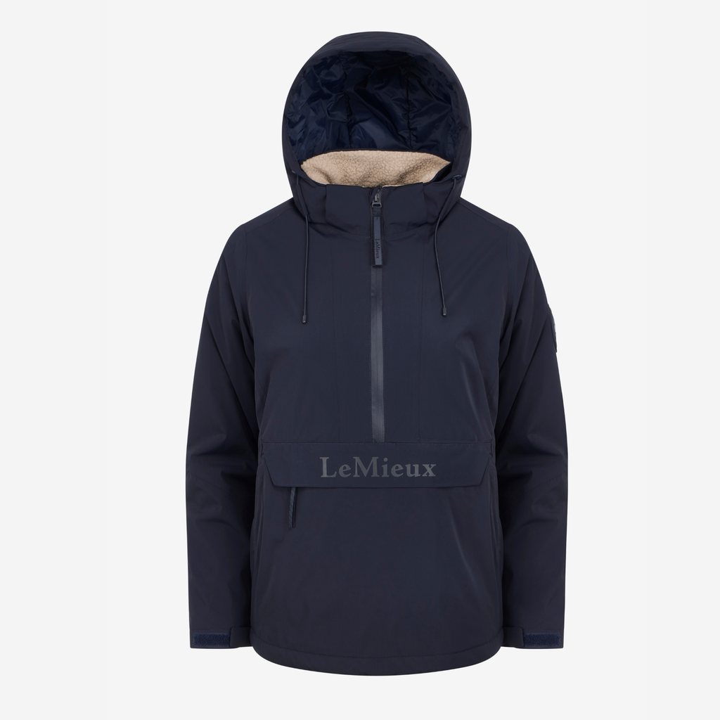 LeMieux Ladies Phoebe 1/2 Zip Waterproof Anorak - Navy