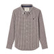 Holland Cooper Mens Tailored Fit Button Down Shirt - Chocolate Gingham