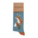Wrendale Fox Mens Sock - Bright Eyed and Bushy Tailed