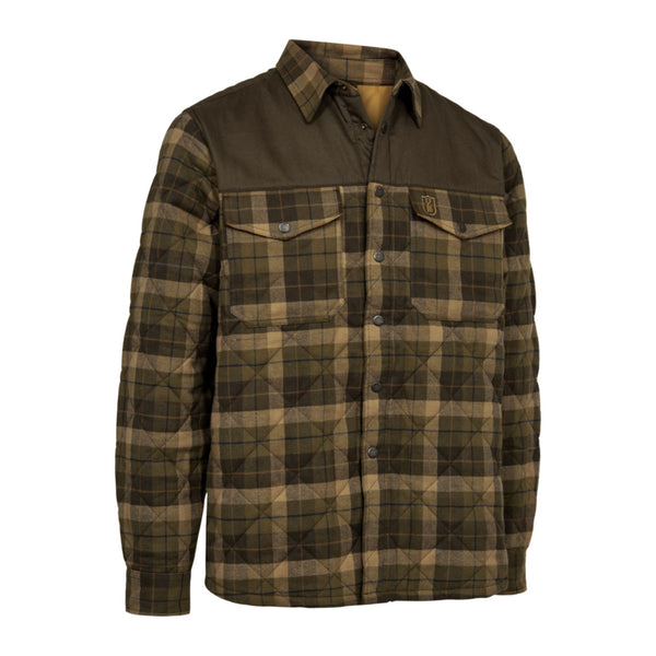 Deerhunter Mens Elbert Padded Shirt Jacket - Brown Check