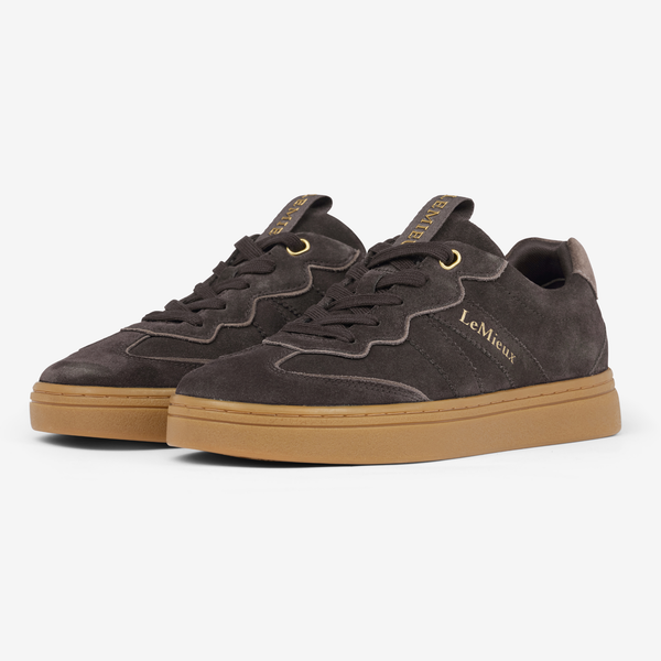 LeMieux Stockbridge Suede Trainer - Cocoa