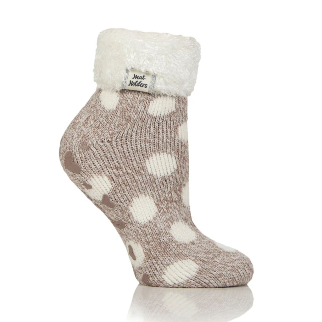 Heat Holders Ladies Mila Lounge Socks - Dusky Brown