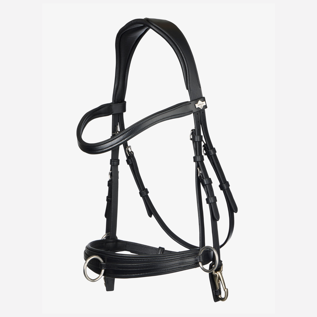 LeMieux Cross-Functional Leather Cavesson - Black