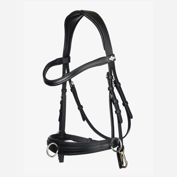 LeMieux Cross-Functional Leather Cavesson - Black