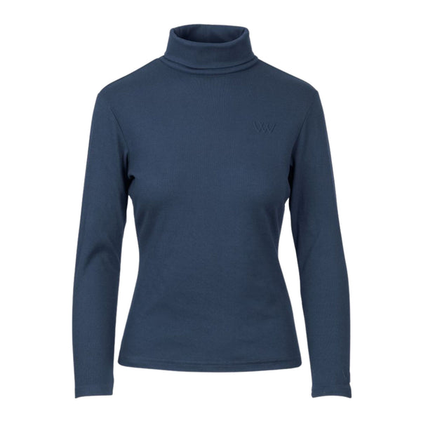 Woof Wear Ladies Roll Neck Shirt - Navy