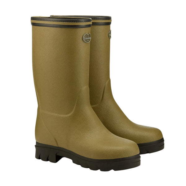 Le Chameau Children's Petite Adventure Neoprene Lined Boot - Vert Vierzon/Black