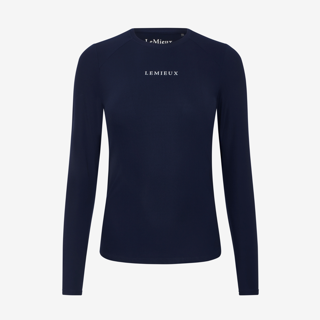 LeMieux Ladies Long Sleeve Sports Tee - Navy