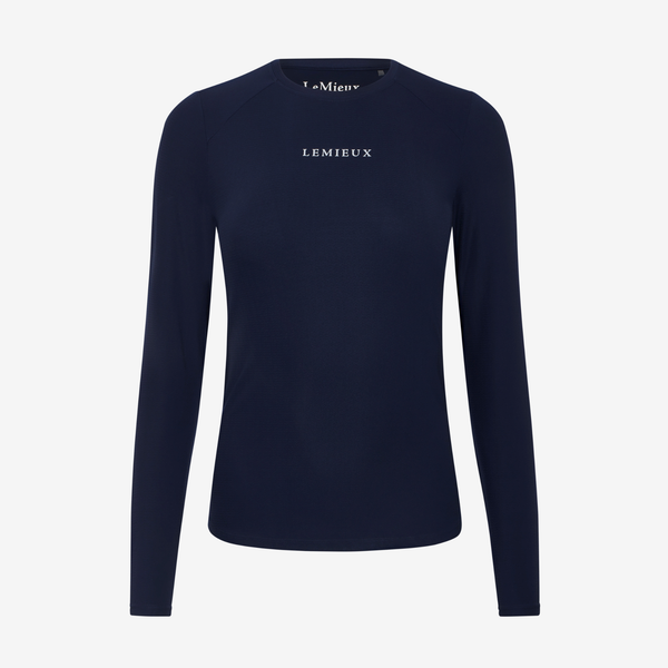 LeMieux Ladies Long Sleeve Sports Tee - Navy