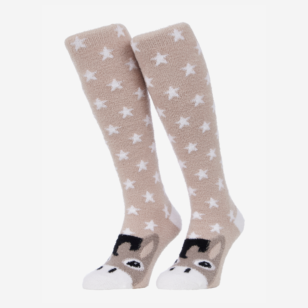 LeMieux Fluffy Character Socks - Donkey