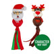 Kong Holiday Wubba Assorted Rudolf/Santa Assorted