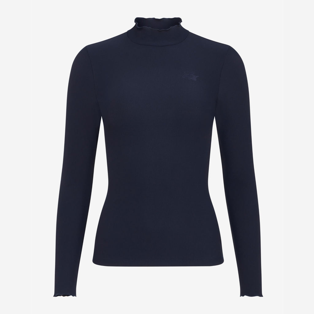 LeMieux Ladies Lustre Ribbed Top - Sapphire