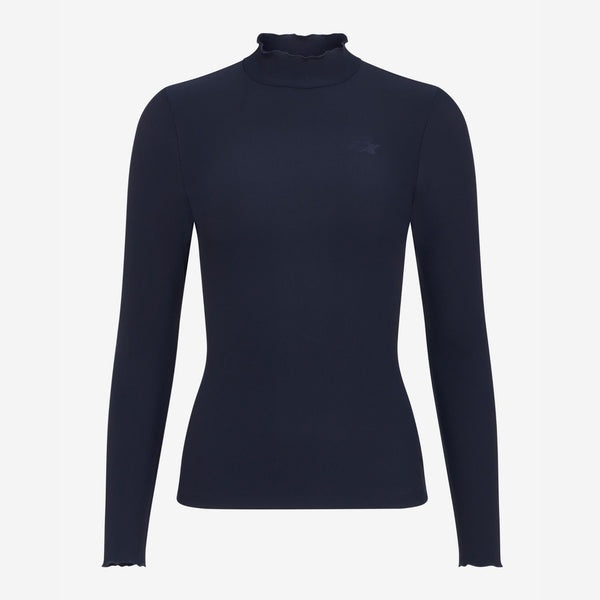 LeMieux Ladies Lustre Ribbed Top - Sapphire