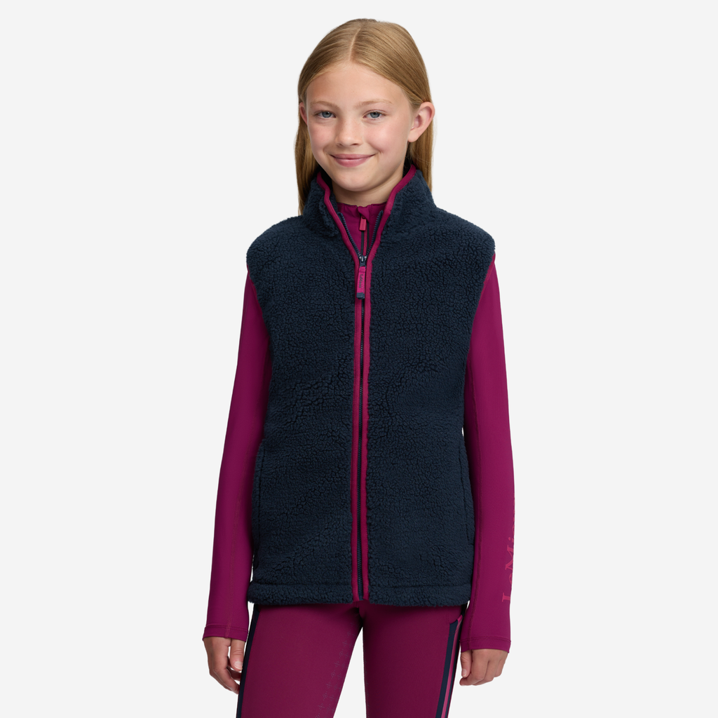LeMieux Young Rider Trinity Teddy Gilet - Navy